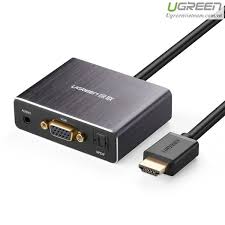 Ugreen HDMI to VGA with 5.1 SPDIF Optical Fiber port (40282) GK